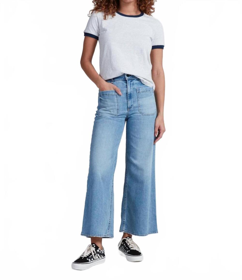 NEW ASKK NY cropped sailor jeans in blondie